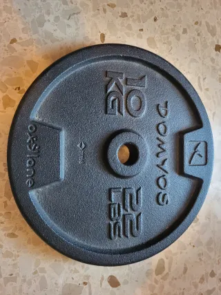 2 Discos 20 Kg para barra DOMYOS