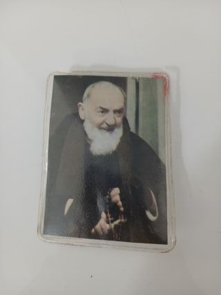 Santino con Reliquia San Padre Pio Vintage