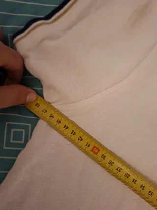 Polo Cortefiel Blanco Talla S