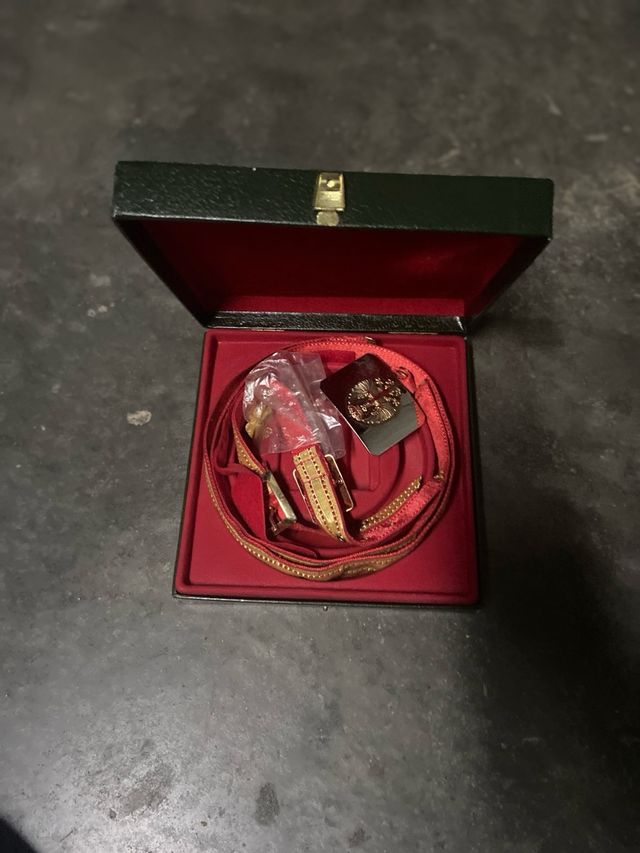 Cinturón de Gala E.T. Dorado y Rojo