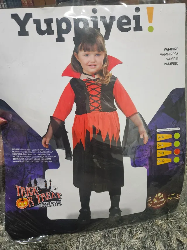Disfraz Vampira Niña 7-9 Años