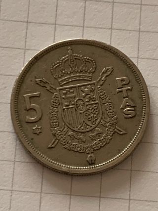 Moneda 5 Ptas Juan Carlos I 1975