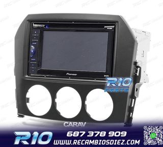 MARCO NEGRO RADIO 2-DIN PARA MAZDA MX-5 MIATA