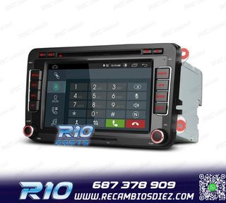 RADIO GPS ANDROID 13 PARA VOLKSWAGEN VW SEAT SKODA TOURAN 7"