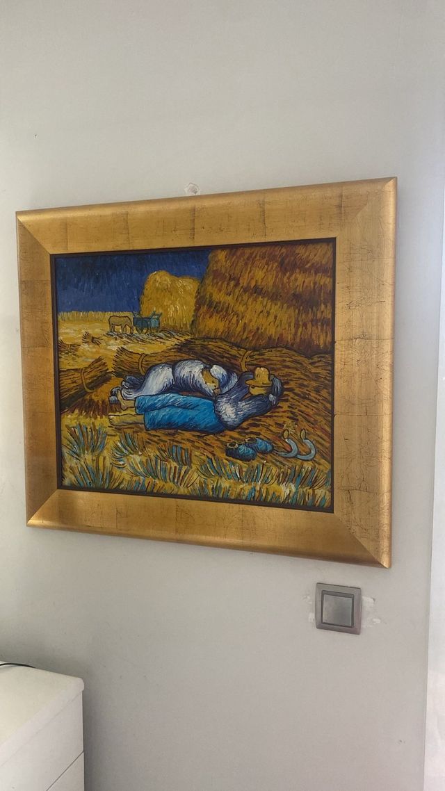 Réplica cuadro Van Gogh con marco dorado 80x70