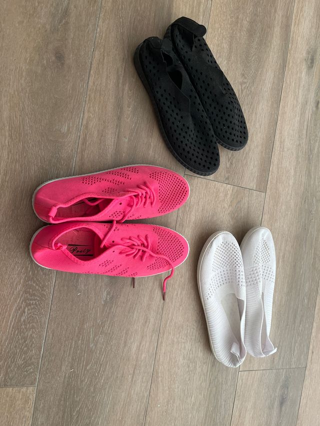 Lote 3 pares zapatillas super cómodas