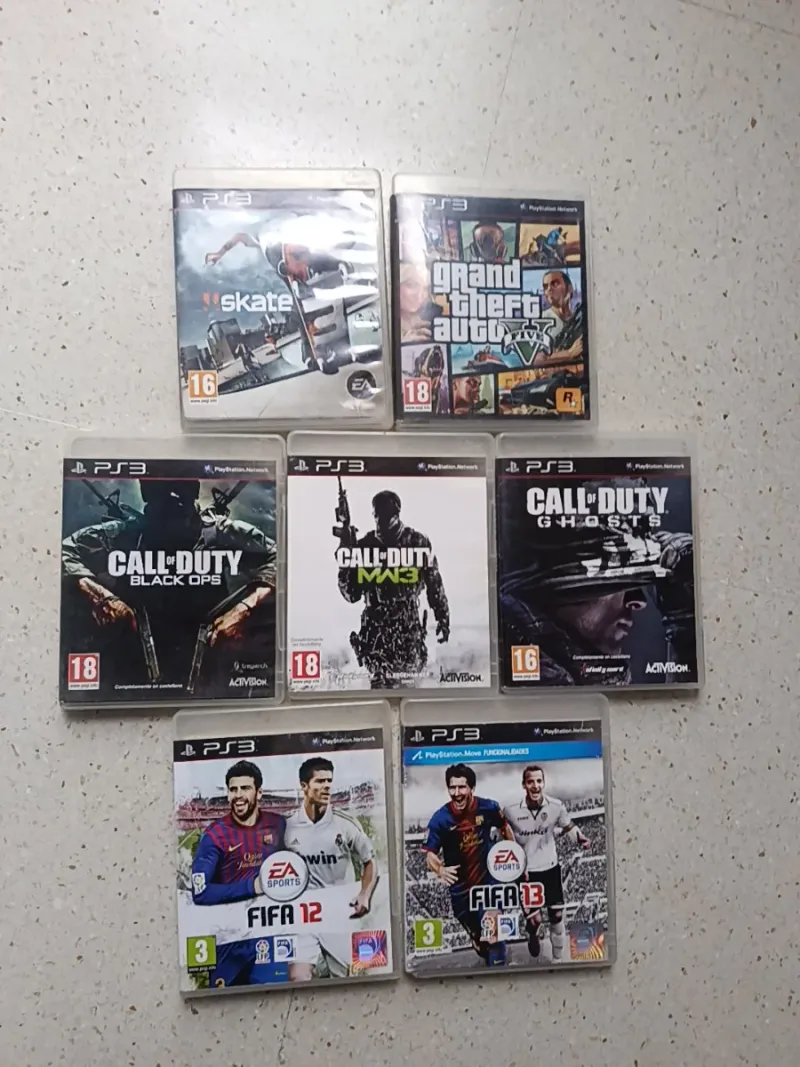 Imagen de Lote 7 Juegos PS3: Skate, GTA V, Call of Duty, FIF