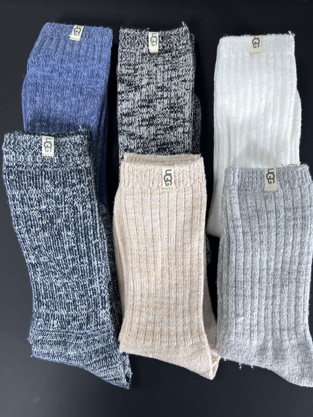 6 Pares Calcetines UGG Mujer Talla Única