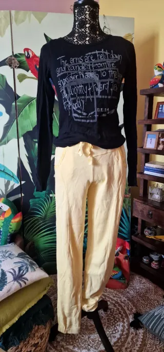 Pantaloni sportivi Deha Gialli