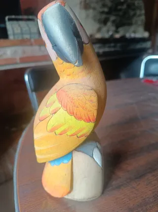 Guacamayo decoración madera Ecuador