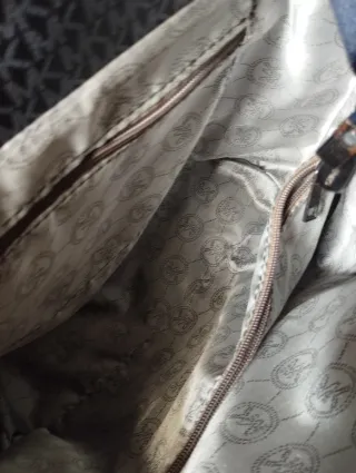 Borsa Michael Kors blu/grigia monogram