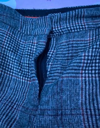 Pantalón Kookaï cuadros gris