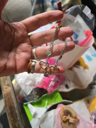 Pulsera Aresso Corazones Oro 