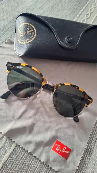 Gafas de sol Ray-Ban Clubmaster Marrones/Plateadas