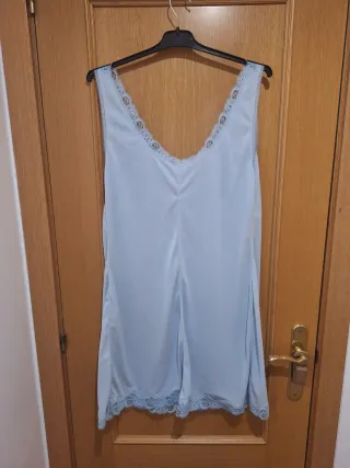 Camisón encaje azul talla 44