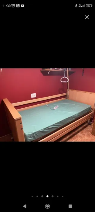Cama articulada Moem madera con colchon visco