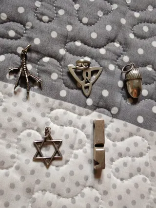 Cadena y Colgantes de Plata