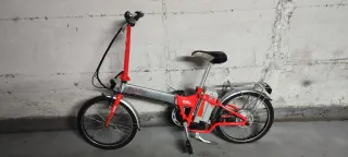 Bicicleta Eléctrica Plegable naranja 
Marca Monty 