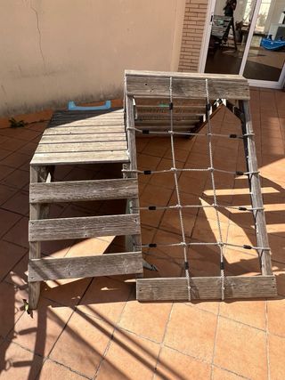 Estructura juego infantil con tobogán PLUM