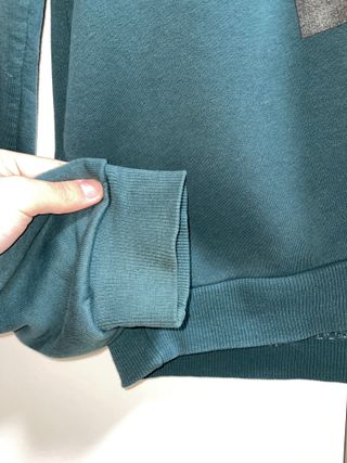 AW Brand Hoodie Verde Felpata Cappuccio