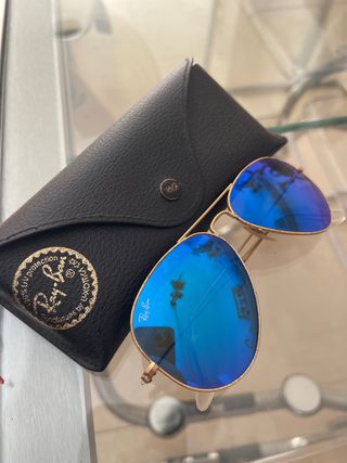 Gafas Ray-Ban Aviador Cristales Azules
