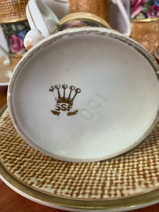 Servizio da tè floreale Made in Italy