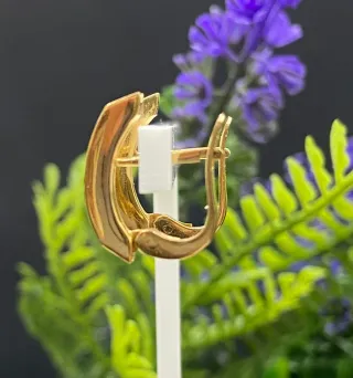 Pendientes Oro 18kt Cierre Catalán Multicolor