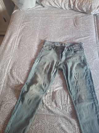 Pantalones vaqueros pitillo talla 38
