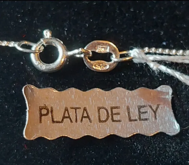 Cadena y Medalla de Plata de Ley 