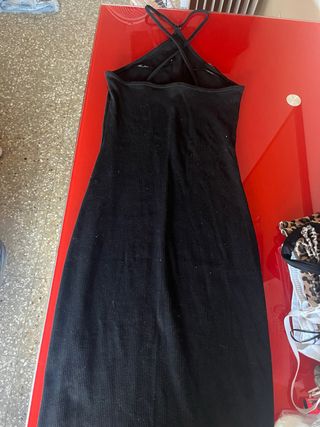 Vestido negro tirantes cruzados