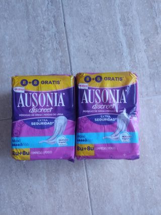 Compresas Ausonia Discreet Maxi 8+8