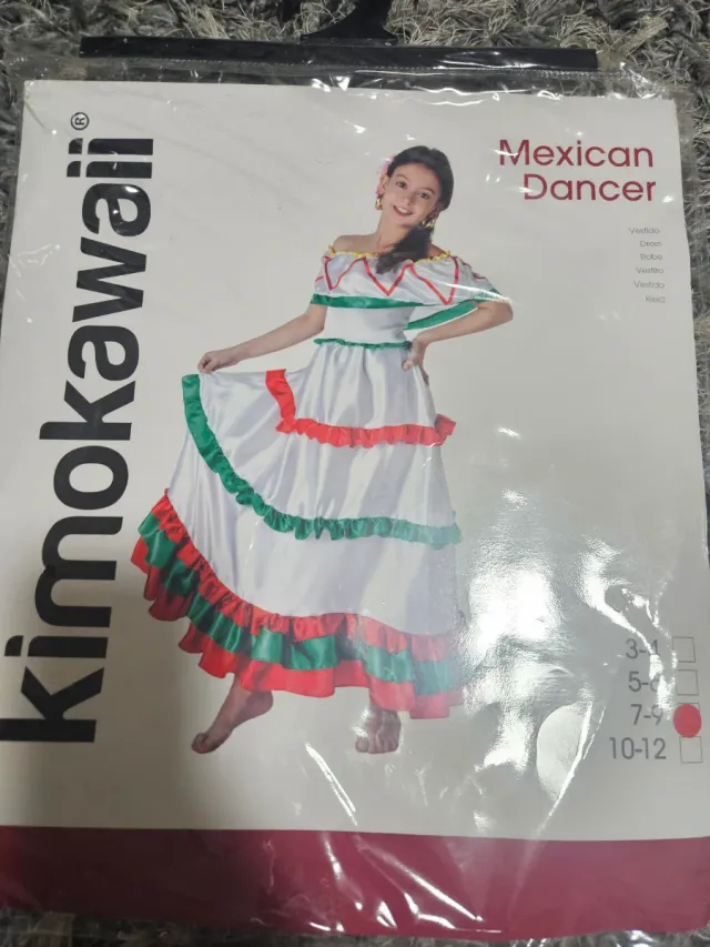 Disfraz Mexicana Niña 7-9 Años