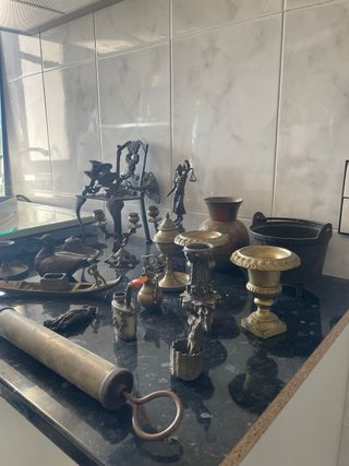 Lote de antigüedades decorativas