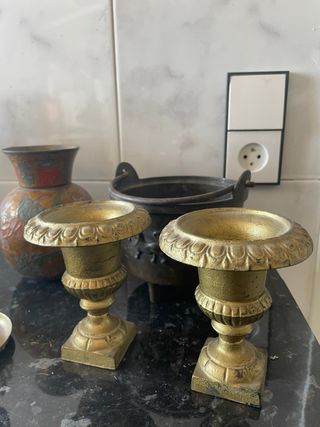 Lote de antigüedades decorativas