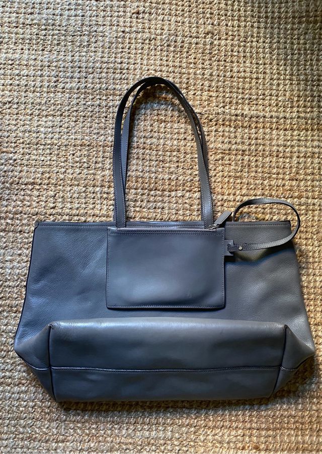 Bolso Prada Piel Gris