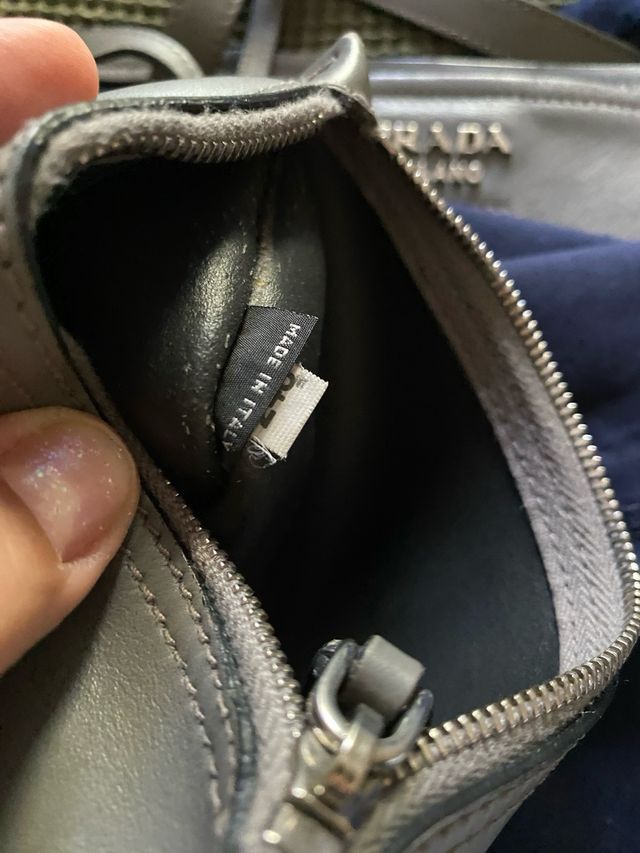 Bolso Prada Piel Gris