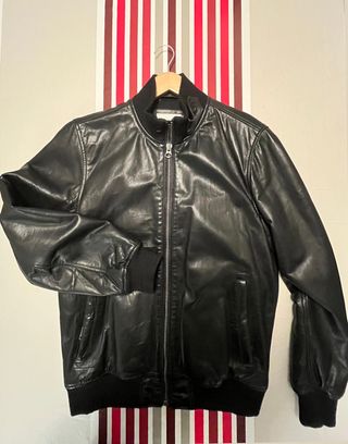 Chaqueta Bomber Piel Pepe Jeans Talla M