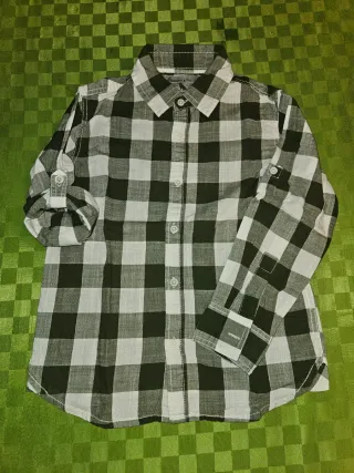 Camicia a quadri bambino tg 6/7 anni altezza 122 