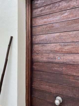 Puerta de madera Iroco