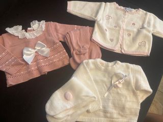 Conjuntos lana bebé niña