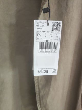 Americana hombre de lino