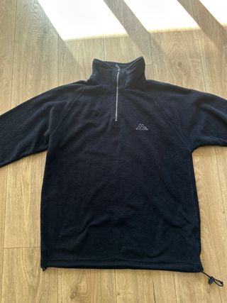Forro polar retro Kappa negro