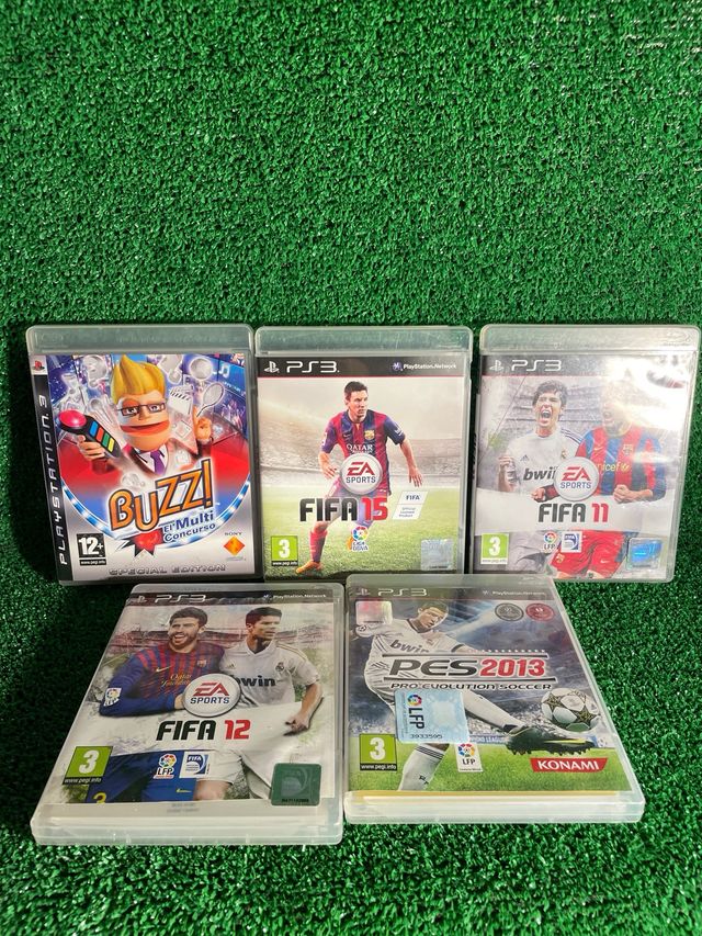 Lote PS3 Slim Negra + 10 Juegos