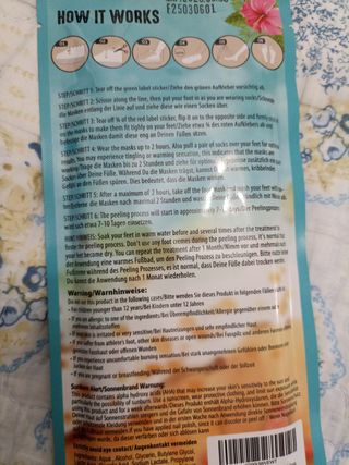 Summer Foot Mascarilla Exfoliante Pies