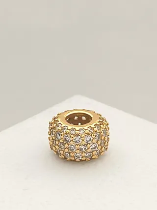 Charm Plata Dorada y Circonitas