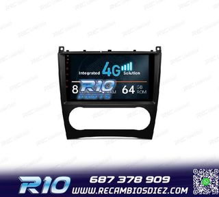 RADIO GPS ANDROID 13 PARA MERCEDES CLASE C W203 CLK W209 G W
