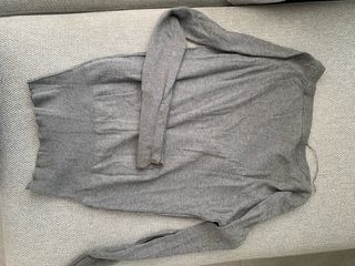 Cardigan Zara Grigio con Zip Taglia M