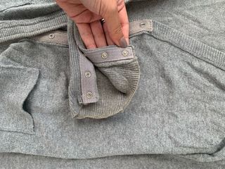 Cardigan Zara Grigio con Zip Taglia M