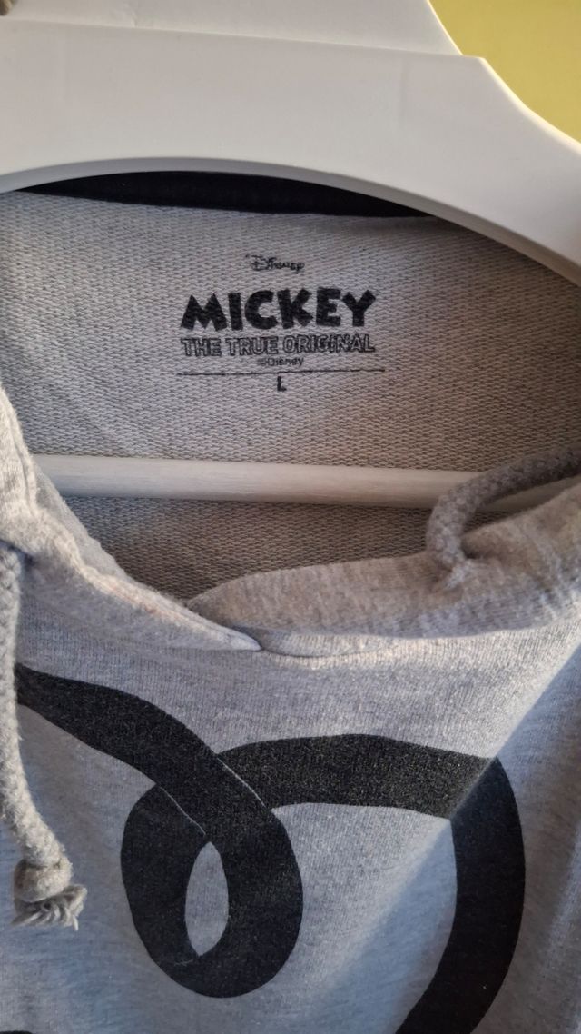 Sudadera Disney  Michey Gris Talla L