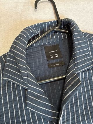 Camisa Lefties Azul Rayas Blancas Talla M